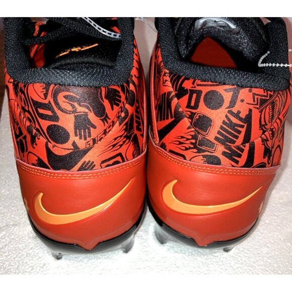 Nike Alpha Menace 4 Pro NRG Picante Football Cleats Orange FQ3984-600 Size 17 main image 4